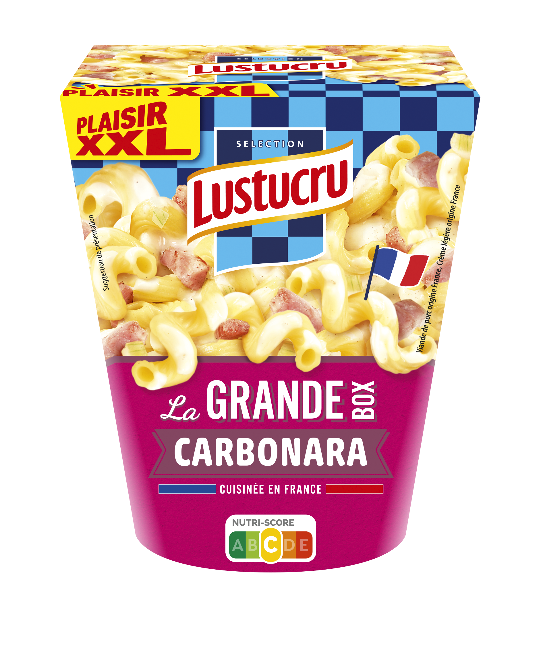 Box Serpentini Carbonara - Box de Pâtes Lustucru Carbonara à réchauffer