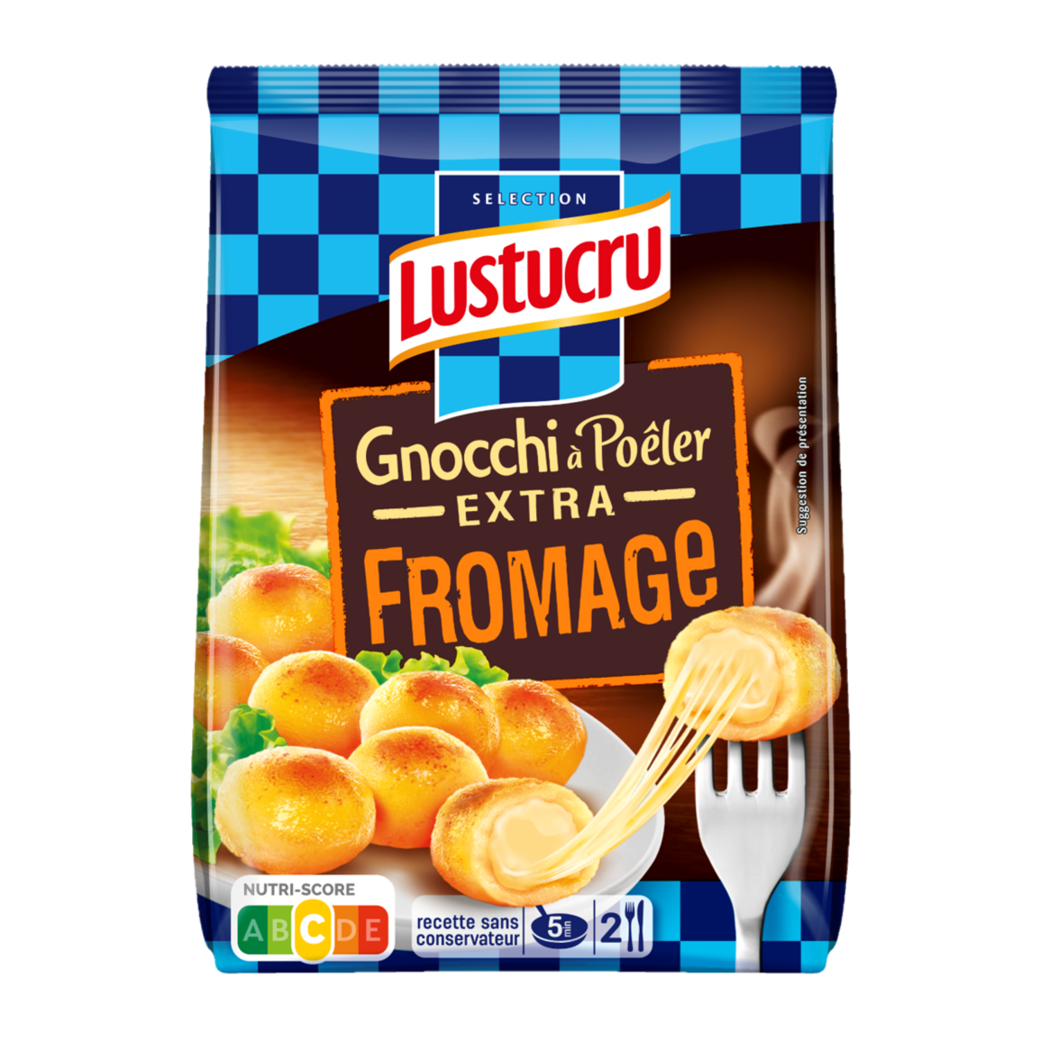 Gnocchi à Poêler Extra Fromage Lust Lustucru Sélection